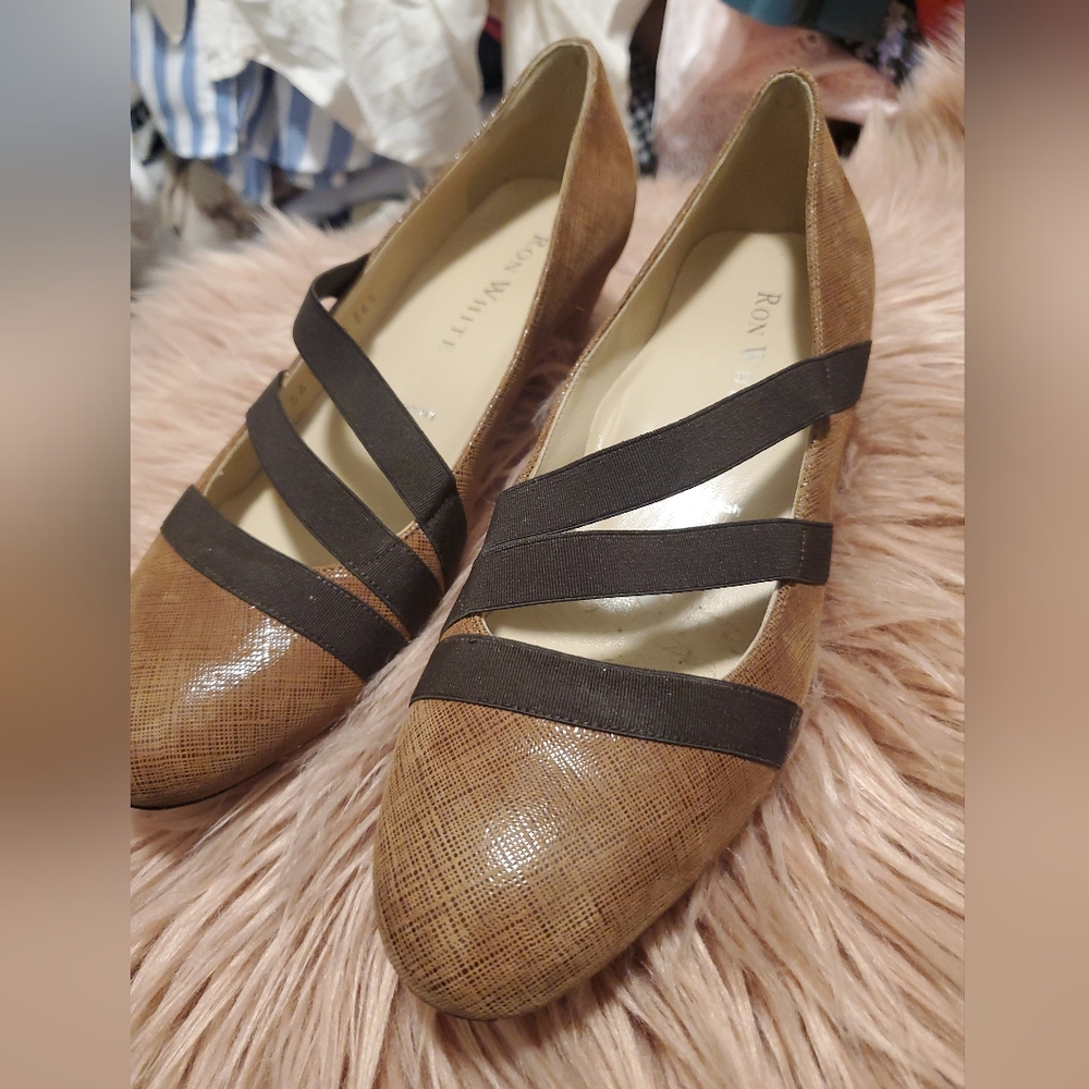 Ron White,Made in Italy- Leather, Suede Women's Brown Strappy Shoes